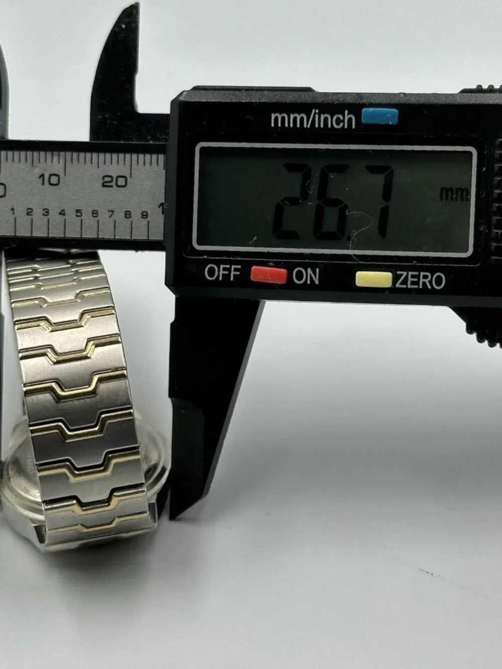 3/$30 Cerentino Mens Watch Silver Gold Two Tone Diamond Accent Stretch